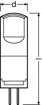 1Лампы (источники света) лампа светодиодная parathom pin 2, 4w, g4, 12в ledppin30 cl 2, 4w/827 12v g4 fs1 | 4058075811492 | osram выгодная цена