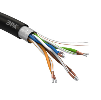 1Кабель витая пара (UTP, FTP) кабель витая пара f/utp 4x2x24awg cat5e cca pe outdoor 305м simple (2/30) | б0044441 | эра выгодная цена