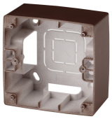 Розетки, выключатели, звонки электрические 12-6101-13 эра коробка наклад. монтажа 1 пост, эра12, бронза | б0043167 | эра выгодная цена