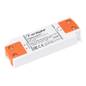 Ленты светодиодные блок питания arv-sn24015-flat-b (24v, 0.63a, 15w) (arlight, ip20 пластик, 3 года) | 029376 | arlight выгодная цена
