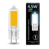 Лампы (источники света) лампа светодиодная black led g4 ac220-240v 4.5w 400lm 4100k glass | 107807204 | gauss выгодная цена
