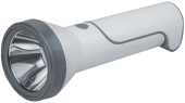 Фонари фонарь аккумуляторный npt-cp23-accu пласт.1led 3вт+14led 2вт,акк.3.7в,1200 мач | 14673 | navigator выгодная цена