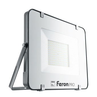 1Прожекторы прожектор светодиодный ll-1000 osram 150w 6400k ip65 ac175-265v/50hz, черный 375*326*44 мм | 41542 | feron выгодная цена
