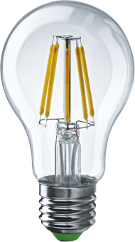 1Лампы (источники света) лампа светодиодная led 8вт е27 230в 4000к nll-f-a60-8-230-4k-e27 грушевидная прозрачная | 61345 | navigator выгодная цена