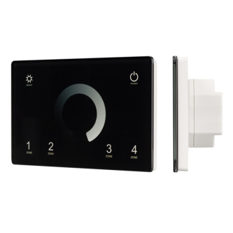 1Ленты светодиодные панель sens smart-p79-dim black (230v, 4 зоны, 2.4g) (arlight, ip20 пластик, 5 лет) | 028399 | arlight выгодная цена