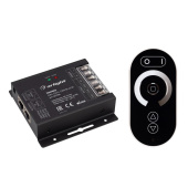 Ленты светодиодные диммер arl-oval-dim black (12-24v, 3x10a, пду овал, rf, rj45) (arlight, ip20 металл, 3 года) | 027156 | arlight выгодная цена