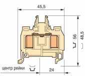 Клеммные соединения клемма d2,5/8.ado.nf1 ado 2.5мм.кв. | 1sna399749r2600 | te выгодная цена