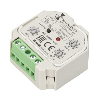 1Ленты светодиодные intelligent arlight конвертер rf-сигнала dali-307-mix-in (dali-bus, rf, push) | 026505 | arlight выгодная цена