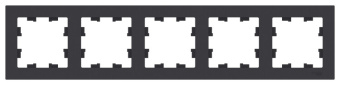 1Розетки, выключатели, звонки электрические atlasdesign карбон рамка 5-ая, универсальная | atn001005 | se выгодная цена