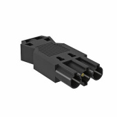 Розетки, выключатели, звонки электрические разъем 3-полюсный modul45connect, вилка 16 а, 250 b (черный) (st-s gst18i3p sw) | 6108054 | obo bettermann выгодная цена