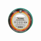 Изделия для монтажа и опрессовки кабеля изолента пвх kranz 0.13х15 мм, 25 м, зеленая (5 шт./уп.) |kr-09-2103 | kranz выгодная цена