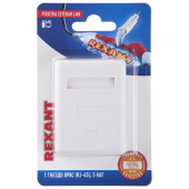 Розетки, адаптеры и модули Keystone розетка сетевая lan, на стену, (1 гнездо 8р8с (rj-45), 5e кат) | 06-0104-b | rexant выгодная цена