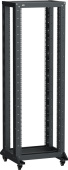 Шкафы и стойки телекоммуникационные 19 itk linea f стойка 2-рамная на рол. 42u 600х600мм черная | lf05-42u66-2rm | itk выгодная цена