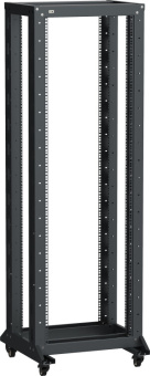 1Шкафы и стойки телекоммуникационные 19 itk linea f стойка 2-рамная на рол. 42u 600х600мм черная | lf05-42u66-2rm | itk выгодная цена