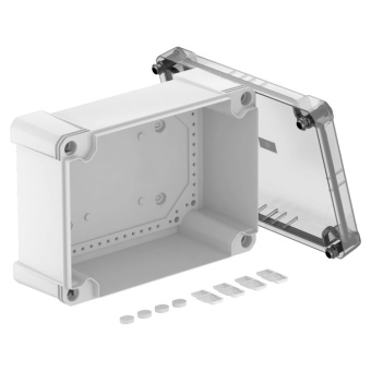 1Коробки распределительные распределительная коробка x25c, ip 67, 286x202x126 мм, сплошная стенка, с прозрачной крышкой | 2005544 | obo bettermann выгодная цена