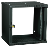 Шкафы и стойки телекоммуникационные 19 шкаф linea we 6u 550x350мм дверь стекло черный | lwe5-06u53-gf | itk выгодная цена