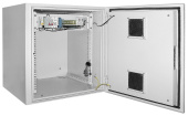 Шкафы и стойки телекоммуникационные 19 шкаф уличный 19" 15u 650x600, ip55 металл дверь, серый | lo35-15u66-m55 | itk выгодная цена