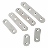 Крепёж пластина крепежная мебельная 50х17х2, оцинкованная - накл. | 141947 | tech-krep выгодная цена