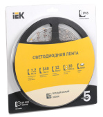 Ленты светодиодные лента светодиодная lsr-5050ww30 7,2вт 12в 3000к ip65 5м | lsr2-1-030-65-1-05 | iek выгодная цена