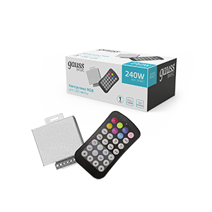 1Ленты светодиодные контроллер rgb basic для ленты led 12v 240w 1/100 | bt621 | gauss выгодная цена