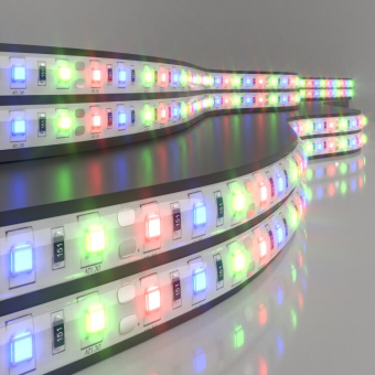 1Ленты светодиодные светодиодная лента 60led 14,4w ip65 мульти 5050 12v 5 м в упак | a034876 | elektrostandard выгодная цена