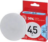 Лампы (источники света) лампа светодиодная red line eco led gx-4,5w-840-gx53 gx53 4,5вт таблетка нейтральный белый свет | б0036538 | эра выгодная цена