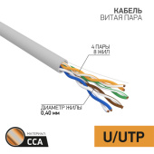 Кабель витая пара (UTP, FTP) кабель utp 4pr 26awg cat5e 305м cca | 01-0048-3 | proconnect выгодная цена