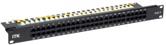1Патч-панели 1u телефонная патч-панель кат. 3 50 порт. rj45 (dual) | pp50-1uc03u-d05 | itk выгодная цена