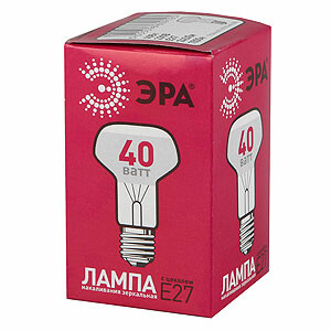 1Лампы (источники света) лампа накаливания 40вт r63-40w-230-e27 | c0040648 | эра выгодная цена