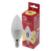 Лампы (источники света) лампа светодиодная led b35-8w-827-e14 r (диод, свеча, 8вт, тепл, e14) | б0050694 | эра выгодная цена