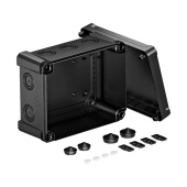 Коробки распределительные распределительная коробка x16, ip 67, 241х191х126 мм, черная | 2005130 | obo bettermann выгодная цена