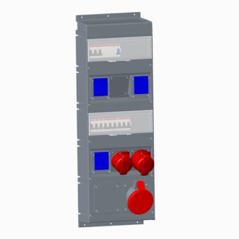 1Разъемы промышленные бокс mpr63pro с розетками в сборе, ip44, пластик | 2cma101808r1000 | abb выгодная цена