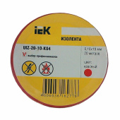 Изделия для монтажа и опрессовки кабеля изолента 0,18х19 мм красная 20 метров | uiz-20-10-k04 | iek выгодная цена