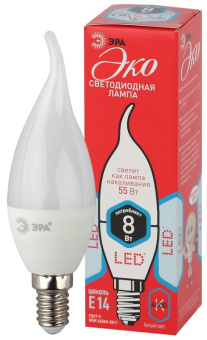 1Лампы (источники света) лампа светодиодная red line eco led bxs-8w-840-e14 | б0040884 | эра выгодная цена