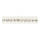Клеммные соединения маркеры для jxb-st 6 с символами "l1, l2, l3, n, pe" (10 шт.) ekf proxima | zb-st-6-l-1-3 | ekf выгодная цена