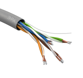 1Кабель витая пара (UTP, FTP) кабель витая пара u/utp 4x2x24 awg cat5e cca pvc 50 м simple (12/360) | б0044438 | эра выгодная цена