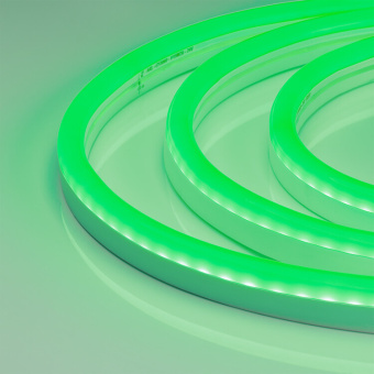 1Ленты светодиодные гибкий неон arl-neon-2615gh-side 230v green (arlight, 8 вт/м, ip65) | 030860 | arlight выгодная цена