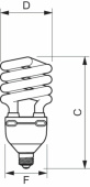 Лампы (источники света) лампа энергосберегающая клл tornado high lumen 45w ww e27 | 929676005701 | philips выгодная цена