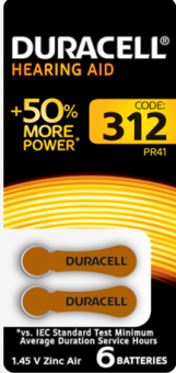 1Элементы питания и аккумуляторы батарейки duracell za312-6bl | б0039181 | duracell выгодная цена