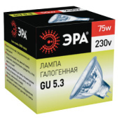 Лампы (источники света) лампа галогенная 75вт 220в gu5.3 jcdr (mr16) | c0027366 | эра выгодная цена