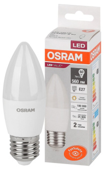 1Лампы (источники света) лампа светодиодная led value cl- b 7w/830 230v e27 10x1 | 4058075579446 | osram выгодная цена