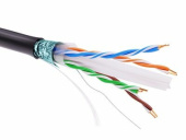 Кабель витая пара (UTP, FTP) информационный кабель экранированый f/utp 4х2 cat6, pe, чёрный | rn6fupe3bk | dkc выгодная цена