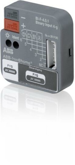 1Розетки, выключатели, звонки электрические bi-f-4.0.1 вход бинарный free@home, 4-канальный, дискретный вход, скрытый монтаж|2cdg510003r0011| abb выгодная цена
