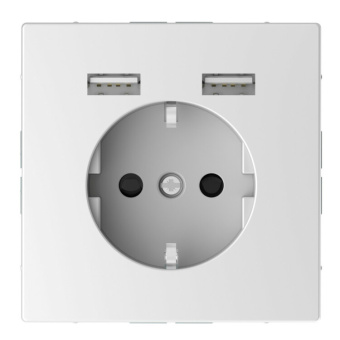 1Розетки, выключатели, звонки электрические merten sdl розетка schuko с 2 usb c зарядным устройством 2,4 a белый лотос | mtn2366-6035 | schneider electric выгодная цена