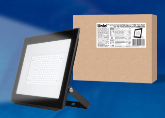 1Прожекторы прожектор светодиодный 150вт 4000к ulf-f20-150w/4000k ip65 195-250в black | ul-00005156 | uniel выгодная цена