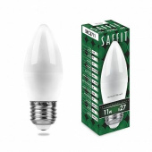 Лампы (источники света) лампа светодиодная sbc3711 11w 2700k 230v e27 c37 свеча | 55132 | saffit выгодная цена