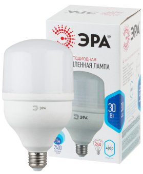 1Лампы (источники света) лампа светодиодная led 30вт е27 220в 4000к smd power | б0027003 | эра выгодная цена