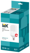 Лампы (источники света) лампа светодиодная led 50вт е27 230в 4000к hp | lle-hp-50-230-40-e27 | iek выгодная цена