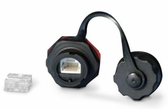1Промышленные решения модуль промышленныйkj-ie-8p8c-c5e-180-bk keystone jack rj-45 (8p8c), ip67, категория 5e, с защитной крышкой, черный | 45690 | hyperline выгодная цена