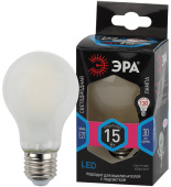 Лампы (источники света) лампа светодиодная f-led a60-15w-840-e27 frost (филамент, груша мат., 15вт, нейтр, е27) | б0046984 | эра выгодная цена